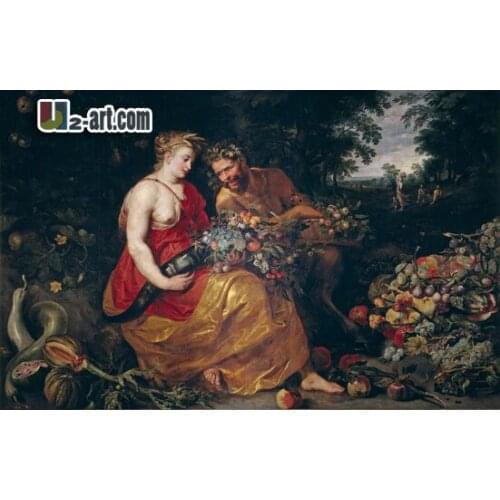 Canvas Prints (Rubens Ceres y Pan) Wholesale artwork wall decoration canvas printing modern painting print on canvas13-Zjyh-(96)