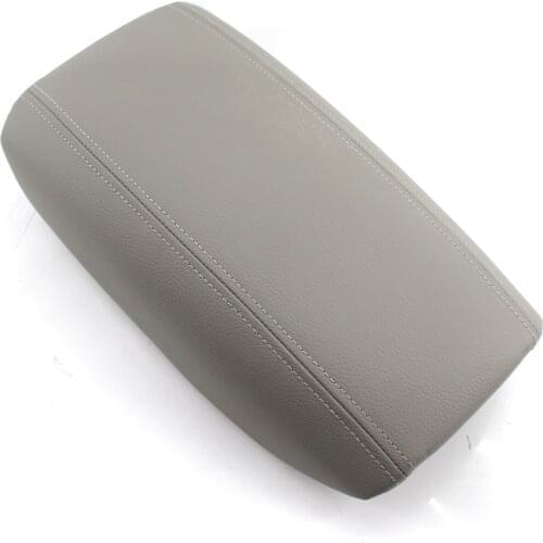 Car Armrest Center Console Cover Lid w/ Plate for Volvo S80 99-06 Gray