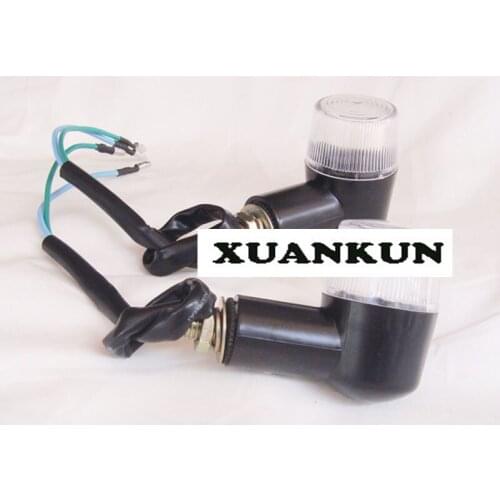 XUANKUN Monkey Bike Motorcycle Turn Signal Conversion Retro Turn Lights Round Single Special