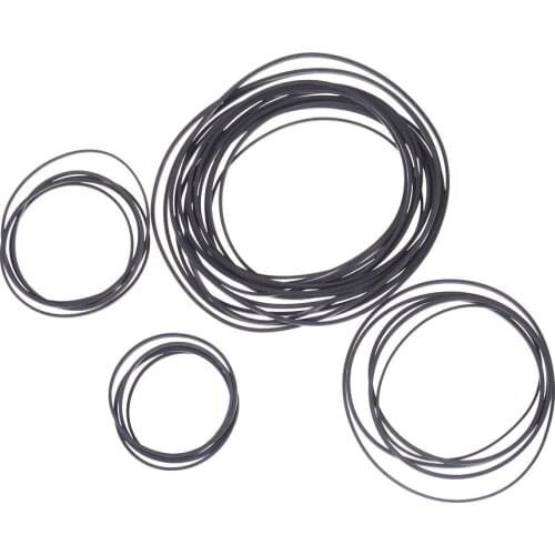 1Pack 30mm To 120mm Dia Black Rubber Small Fine Pulley Pully Belt Engine Drive Belts For DIY Toy Module Car