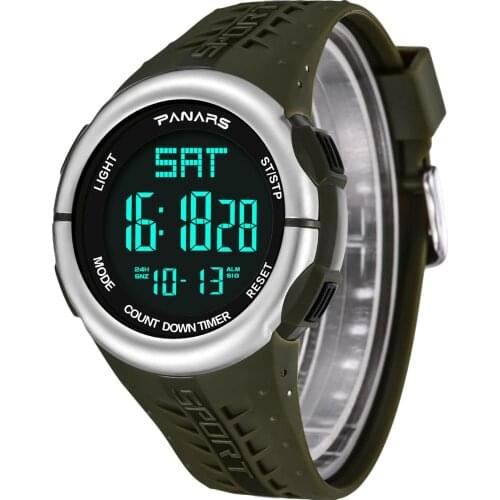 RGTOPONE Men Digital Watch Dual Time Alarm Waterproof luminous Wristband Smartwatch Clock Fitness Tracker relojes hombre horloge