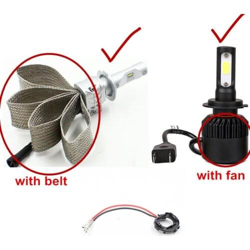 Rockeybright 8*Car H7 led headlight bulb holder socket adapter for Volkswagen Golf 7/Passat/GIT H7 LED headlamp bulb socket base