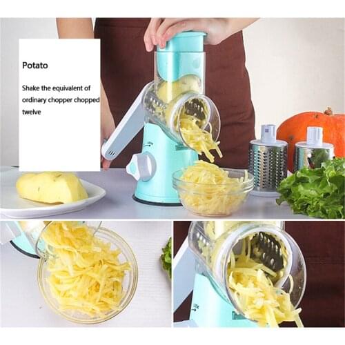 Manual Vegetable Cutter Slicer Kitchen Accessories Multifunctional Round Slicer Potato Cheese Chopper Grater Gadget dropshipping