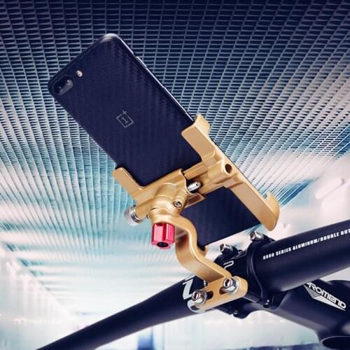 Bicycle Mobile Phone Bracket Aluminum Alloy Multi-Directional Rotation Bike Motorcycle Handle Mobile Phone Rear Mirror Bracket