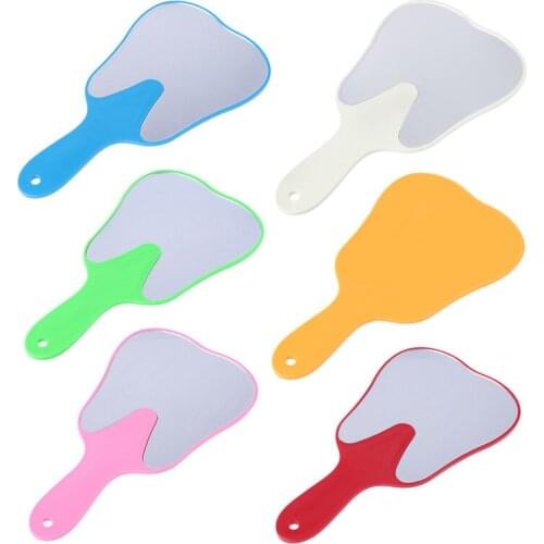1 PC Cute Handle Dental Mirror Tool Unbreakable Patient Hand Mirror