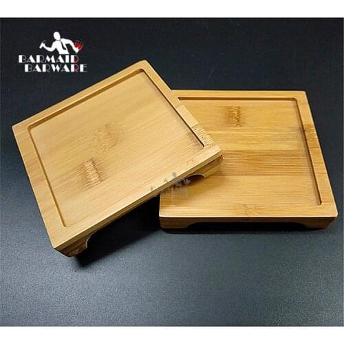 1pcs 10.5cm Wood Coasters Table Cup Mat Kitchen Mat Pad For Bar Cocktail