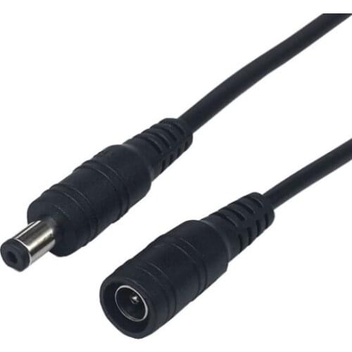 10/20pcs/lot 5.5*2.1mm DC Male And Female Line 15 mm Mount Socket Jack Plug Wire Terminals Connectors Adapter copper wire