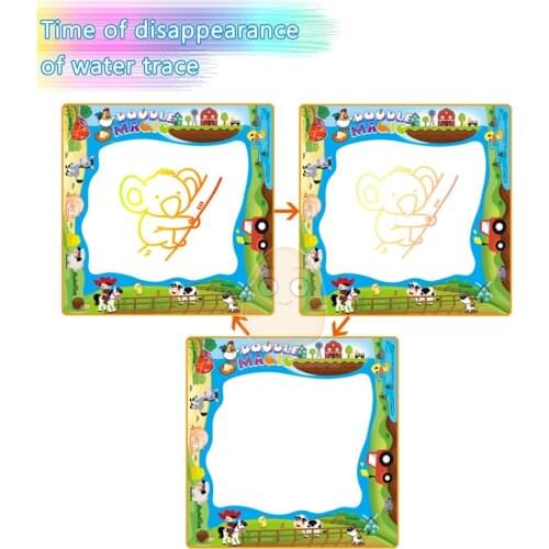 100*100CM Aqua Magic Water Drawing Mat Water Pen Drawing Board Coloring Water Painting Games Educational Toys Kids Craft