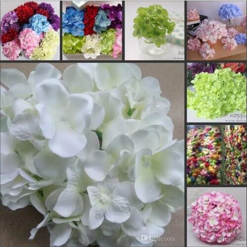 15cm in diameter artificial hydrangea flower head diy wedding bouquet flowers head wreath garland home wedding decoration