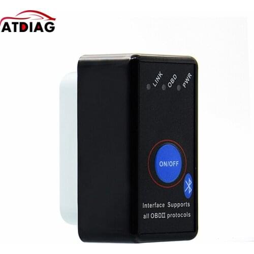 2021 Newest Version V2.1 MINI ELM327 Bluetooth Power Switch ELM 327 Version 2.1 OBD2 OBDII for Android Torque Car Code Scanner