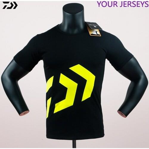 DAIWA 2022 Summer Outdoor Sports Wear T Shirt Fishing Clothes Men Short Sleeve Quick-Dry Breathable Shirt Plus Size M-5XL Tshirt