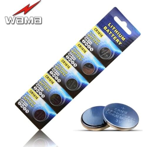 20x Wama CR1616 3V Button Cell Batteries Watch Accessories 1616 ECR1616 LM1616 Watch Coin battery Drop Shipping