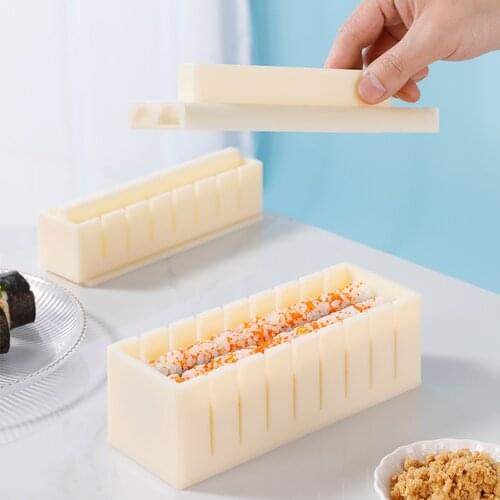 3Pcs/set Sushi Maker Rice Mold Hoge Kwaliteit Japanse Rijst Bal Cake Roll Mold Multifunctionele Mould Maken Sushi Gereedschap