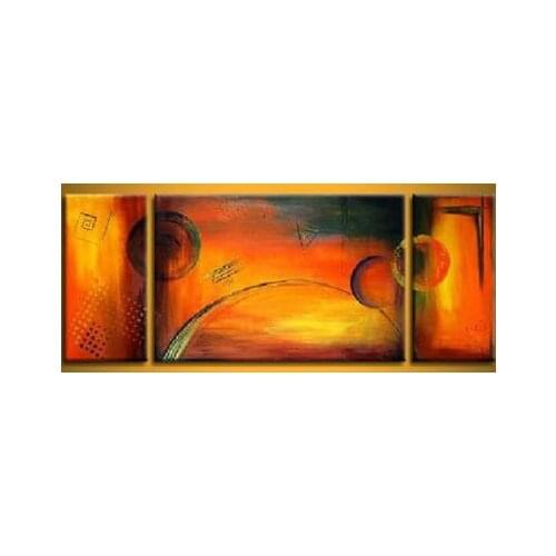 3 pcs Hand Painted Wall Decor-Bridge Of Time-Modern Canvas Art Wall Decor-Abstract Oil Painting Wall Art