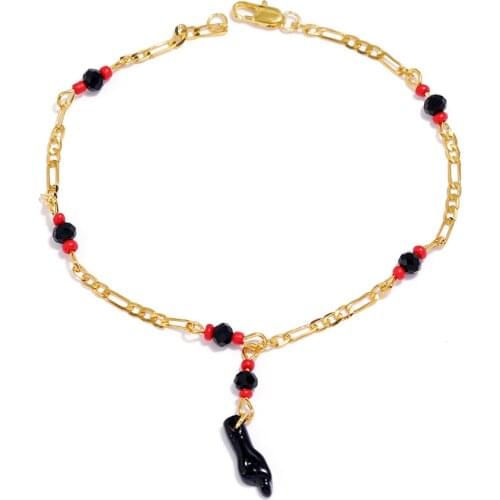 PULSERA MANO DE AZABACHE BEBE/18KC GOLD FILLED BABY WOMEN GIRLS AZABACHE BRACELET CHARM GIFTS