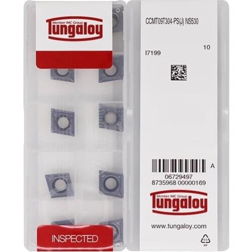 CCMT09T304-PS NS530 100% Original TUNGALOY carbide insert with the best quality 10pcs/lot free shipping