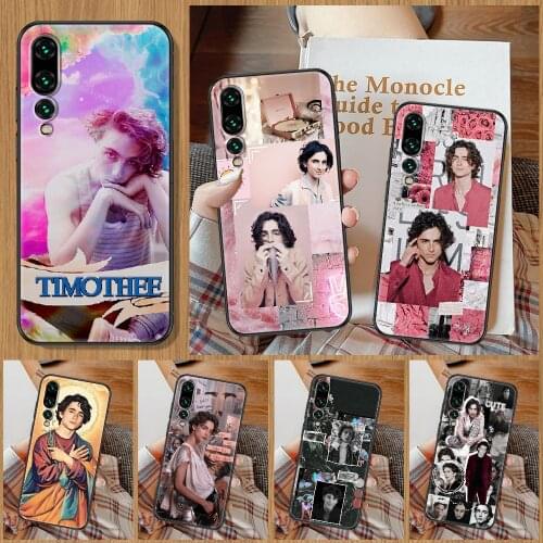 Timothee Chalamet Phone Case For Huawei P Mate P10 P20 P30 P40 10 20 Smart Z Pro Lite black pretty coque art bumper luxury
