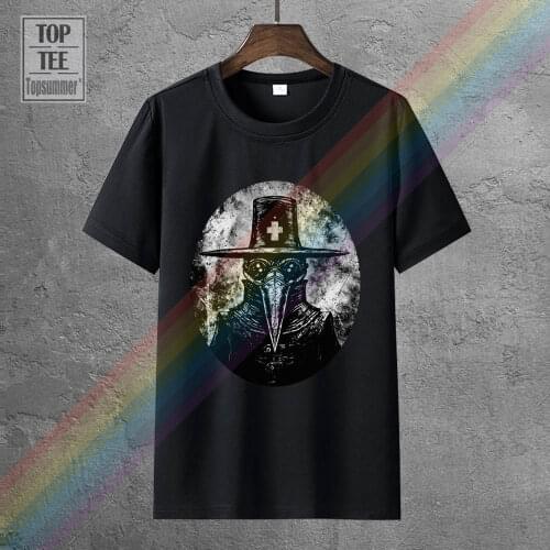 Plague Doctor I T Shirt The Black Death Medicine Cure Mask