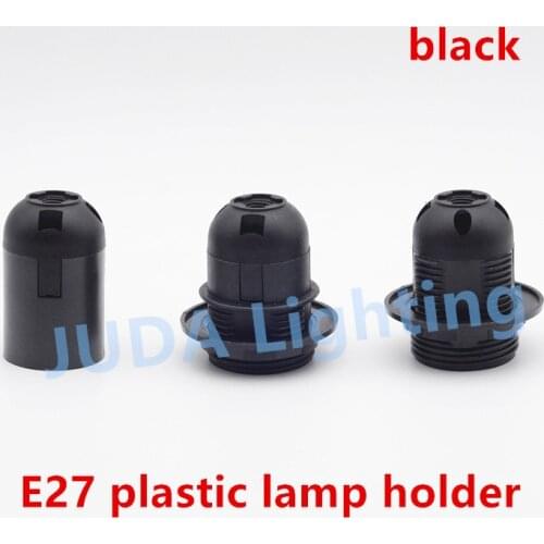 E14 E27 socket lamp holder plastic material smooth thread lamp base for chandeliers led bulb pendant lights ceiling rose canopy