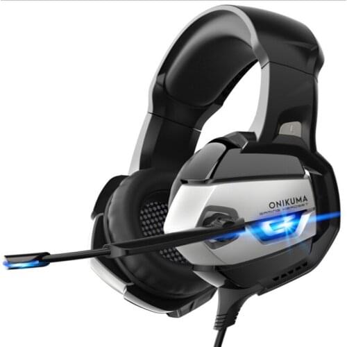 ONIKUMA Gaming Headset PC Headset with Noise Canceling Mic &7.1 Surround Bass, Gaming Headphones for Game,Computer,Laptop,Mobile