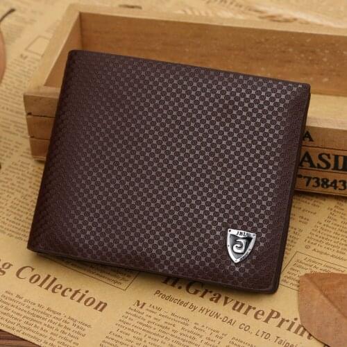 Short Men Wallets Cheap Designer Mens Wallet 2016 New Soft Leather Credit ID Card Slots Coin Pouch Purse Billetera Hombre