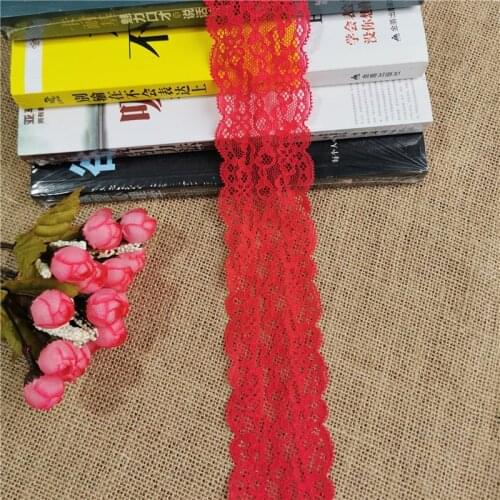 S2150*6CM Multi-color Eyelash Nylon Spandex stretch Jacquard lace trimmings for Womens Underwear Lace Accessories