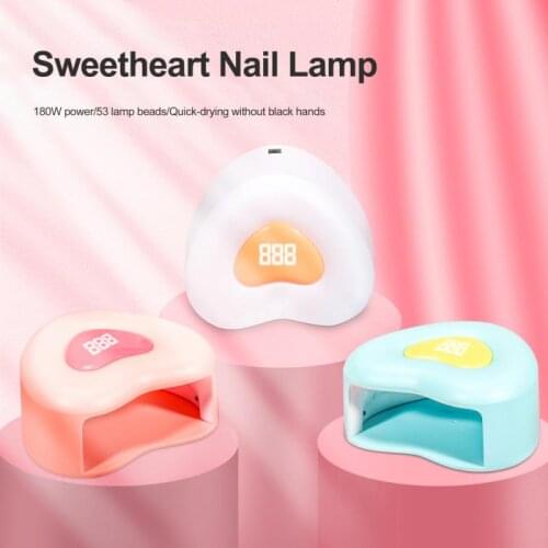 US/EU Plug 3 Color 180W High-power Touch Screen Love Nail Lamp Dual Light Source Induction Heart-shaped Nail Dryers Nail Art