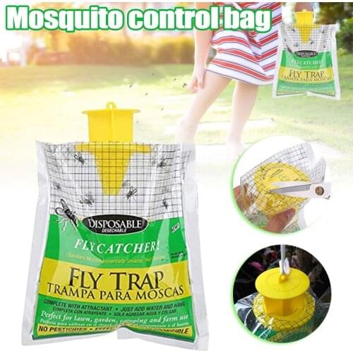 Fly Trap Bags Fly Catcher Insect Trap Hanging Bait Bag Catcher For Outdoor Garden Pest Catcher Mosquito