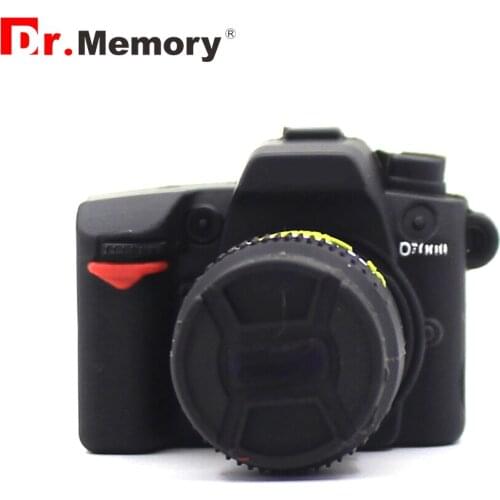 Mini Camera SLR Model USB Flash Disk SD Card Memory Pen Drive Silicone Cute Fanny Gift USB 2.0 Flash Drive Stick