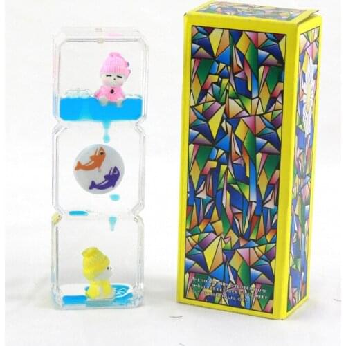 New marine acrylic oil leaking hourglass, birthday holiday gifts for classmates and friends