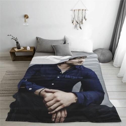 Portable warm flannel Sebastians Stan blanket The Winter blankets for Sofa Sherpa Fleece Bedspread Wrap