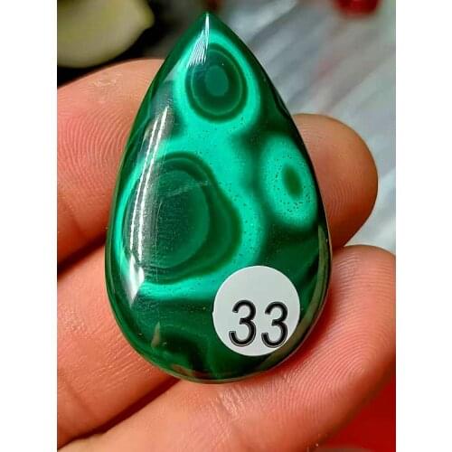 Natural quartz crystal energy Malachite Reiki drop type pendant chakra fashion ornament pendant necklace healing