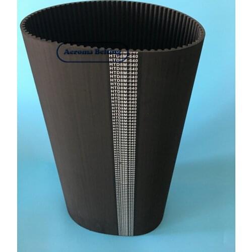 Rubber Timing belt HTD 8M-450-640mm Tuely Endless