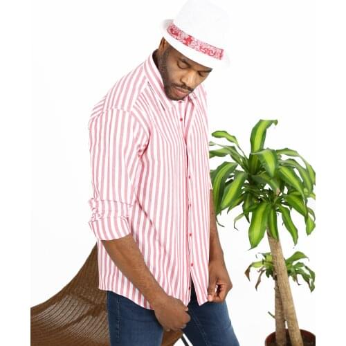 Semco New 100% Pure Cotton Mens Oxford Striped Shirts Plaid Business Casual High Quality Long sleeve Shirt For Man Work Man