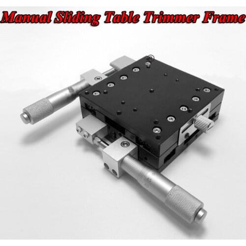 Manual Sliding Table Trimmer Frame XY Axis Cross-guide Displacement Platform LY90-LM