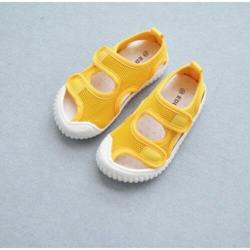 2020 summer new double hook children mesh sandals breathable wear-resistant soft comfortable casual baby sandals