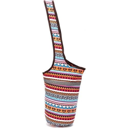 Yoga Mat Bag Wear Resistant Foldable Reusable Yoga Mat Bag Carrier with Deep Pocket for Girl