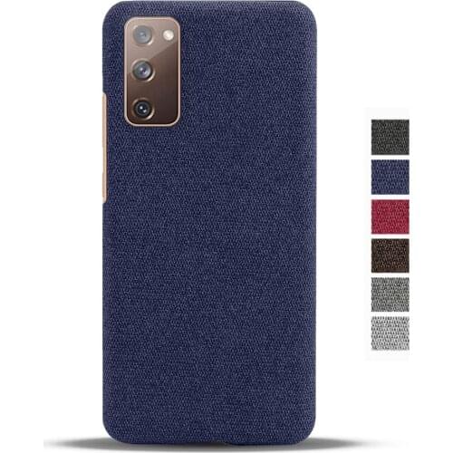 Cloth Texture Fit Case On The For Samsung S20 FE s20fe Coque Luxury Febric Antiskid Cover For Galaxy S20 Fan Edition Lite Funda