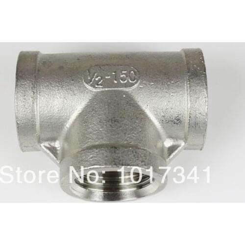Stainless Steel 304 Tee - 1/2" Female BSP, Brewer Hardware, Hombrew Pump fitting