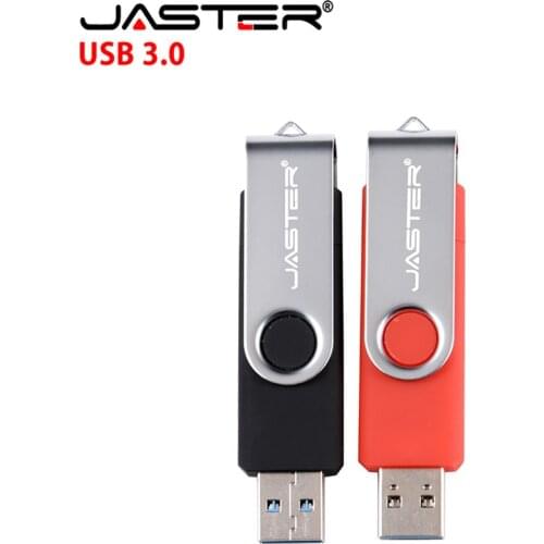 JASTER USB Flash Drive Rotation Pen Drive for Tablet PC 128GB 64GB Metal Usb Stick 3.0 16GB 32GB External Storage Pendrive