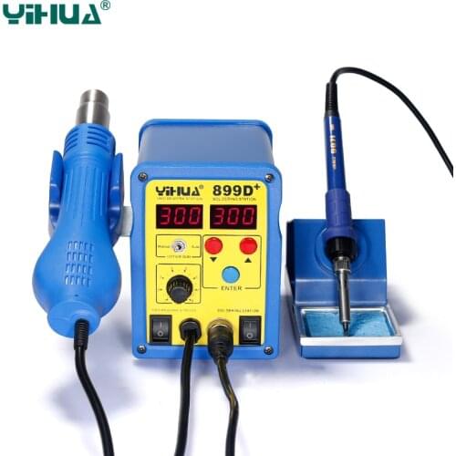 YIHUA 899D + 720W Hot Air Gun Soldering Station ESD Digital Desoldering Station 110 v / 220 v