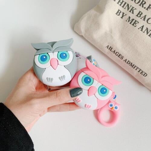 10pcs Owl Earphones Case For Airpods For Air Pods Shockproof Bluetooth Earphone Protective Cover Waterproof for iphone 6 7 8