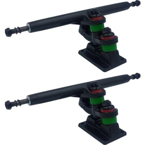 1 Pair Double Floor Longboard Trucks Skateboard Bracket Trucks Gravity Casting Tech