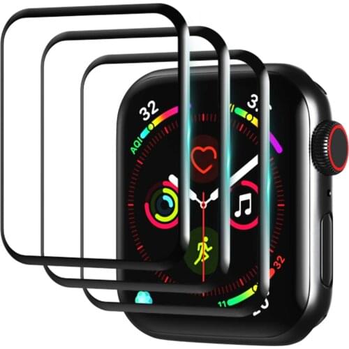 3pcs 3D Full Coverage Screen Protector for Apple Watch Series 6/SE/5/4 44mm 40mm HD Anti-Scratch Shatterproof Protective Film