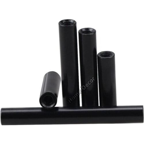 5 PCS M3X5 OD Black Color Aluminum Hollow Tubing Tube Connecting Shaft for RC Car Boat Model , Aluminum Pipe