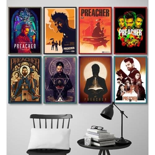 5D DIY Diamond Painting Preacher Movie Suspense Full Square Cross Stitch Kits Diamond Embroidery Mosaic Art Hobby Gift Bead