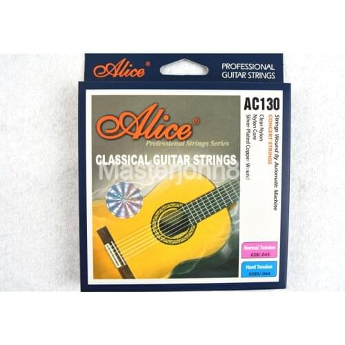 Alice AC130-H Classical Guitar Strings Clear Nylon&Silver-Plated Copper Wound 1st-6th Strings Wholesales Free Shippng