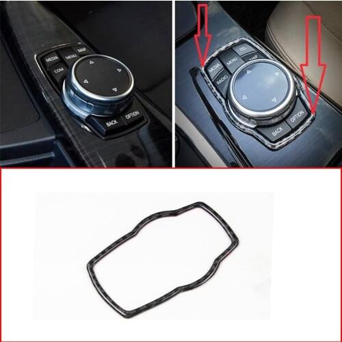 Angelguoguo Car multimedia box carbon fiber decorative stickers For BMW new 1/3 GT/4/5/X1/X3/X5/X6 series