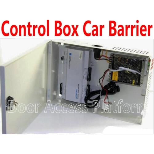 Car Controller PSU Power Box For Car Barrier Gate Web Remotes+TCP/IP Network Car Gate Entrance+Exit RFID Card/Code/Finger reader