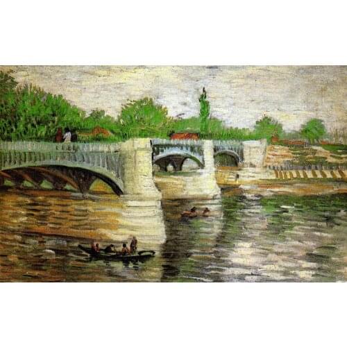 Bigger is Better 400x300MM Magnets JM10009 Painting_of_Vincent_Van_Gogh_-_Bridge